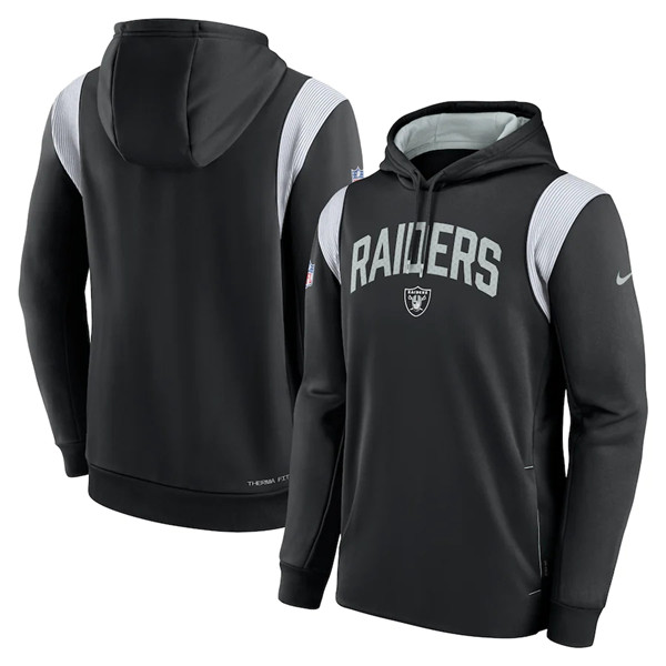 Mens Las Vegas Raiders Black Sideline Stack Performance Pullover Hoodie,We sell and wholesale Mens Las Vegas Raiders Black Sideline Stack Performance Pullover Hoodie on line form chian!
